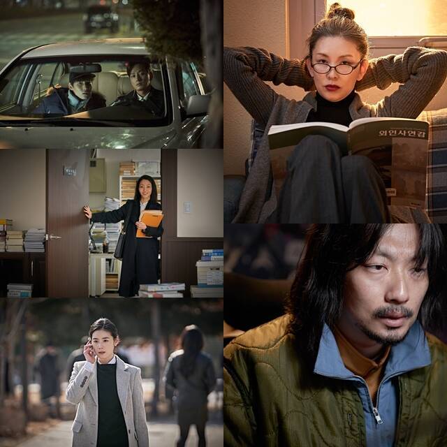 탕준상 이현욱 이미숙 이동휘 정은채 김신록(왼쪽 위부터 시계방향)이 개성 강한 캐릭터로 등장해 '설계자'를 더욱 풍성하게 한다. /NEW