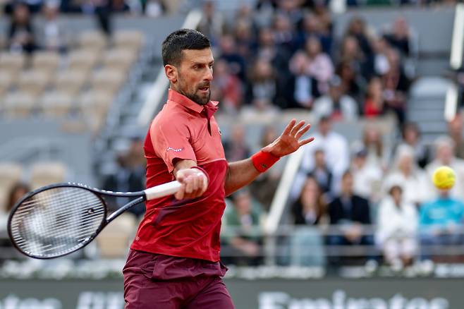 노박 조코비치가 프랑스오픈 남자 단식 1회전에서 승리했다. 신화=연합뉴스