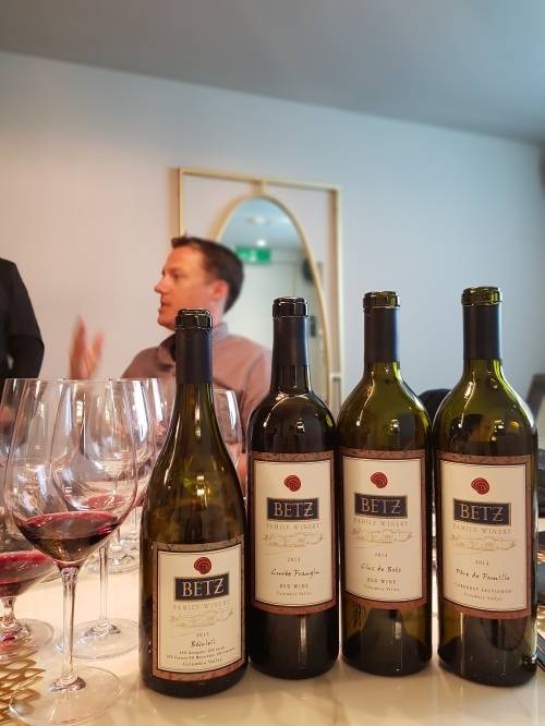 베츠 패밀리 와이너리 와인들.&nbsp; 최현태 기자