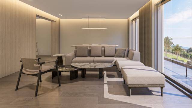 '해비치 리조트 제주'의 리뉴얼된 '마스터 스위트' 거실 공간. 해비치호텔앤드리조트 제공