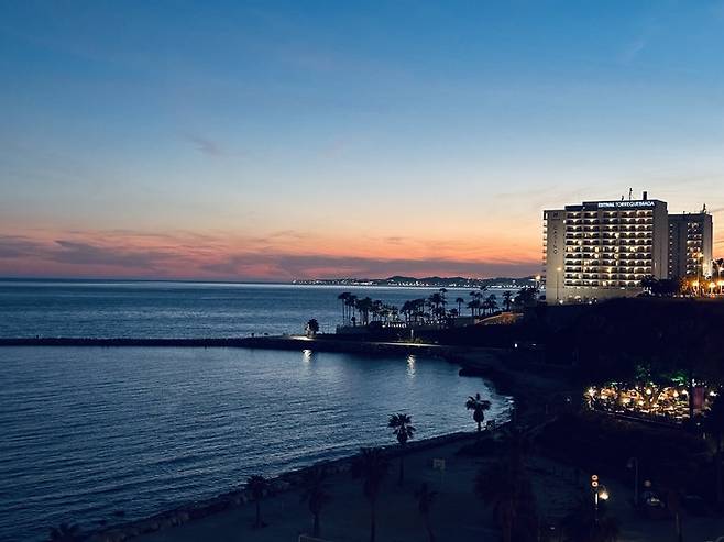 말라가와 지중해. 필자 제공