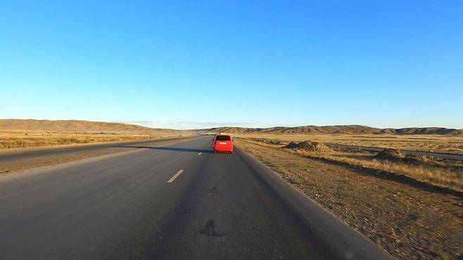 디로그(친구)가 되어준 카자흐스탄서 만난 '마티즈' 차량. 사진=김태원(tan)