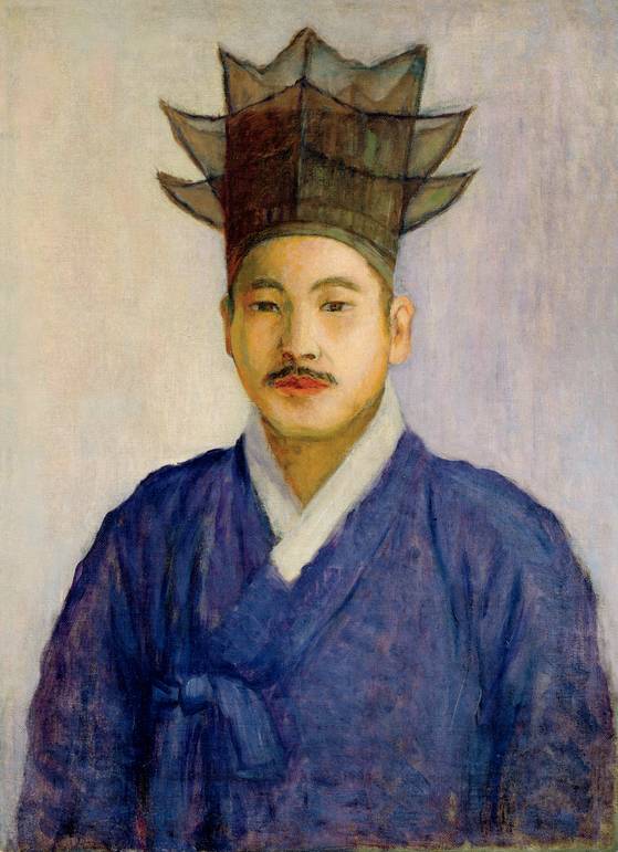 고희동이 남긴 자화상. ‘정자관을 쓴 자화상’(도쿄예술대학 소장). [중앙포토]