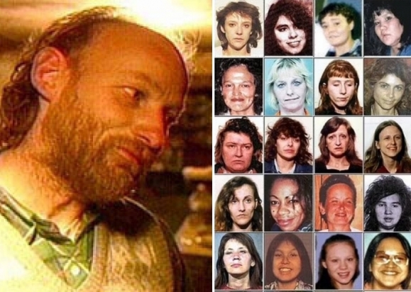 왼쪽은 캐나다 ‘최악의 연쇄살인마’ 로버트 픽턴, 오른쪽은 그에게 희생된 여성 사진 일부