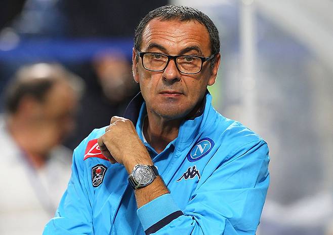 나폴리 시절 마우리치오 사리 감독. Getty Images