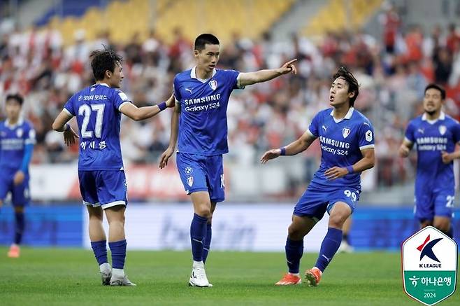 [서울=뉴시스] 프로축구 K리그2 수원삼성의 이종성. (사진=한국프로축구연맹 제공) *재판매 및 DB 금지