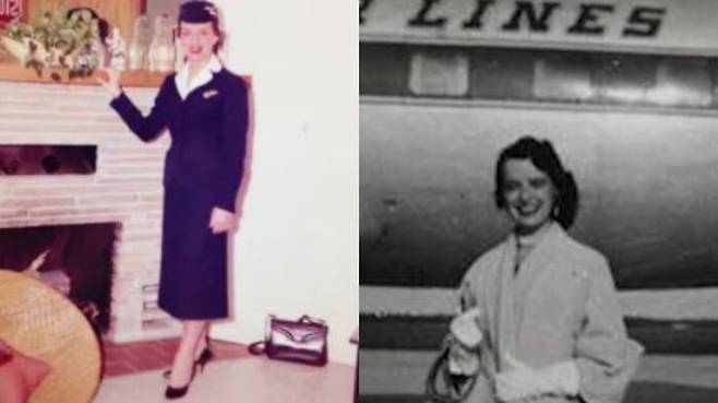 1957년 이스턴 항공에서 처음 승무원으로 일하기 시작한 내시. (사진=CNN 보도화면 캡처)
