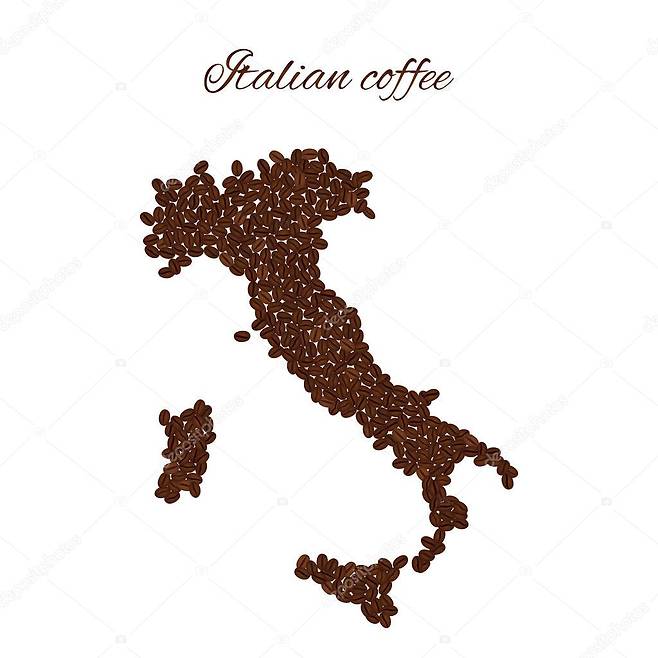 depositphotos_149428516-stock-illustration-italian-coffee-map-of-italy.jpg 이탈리아 커피 자부심이 웃긴 이유.jpg