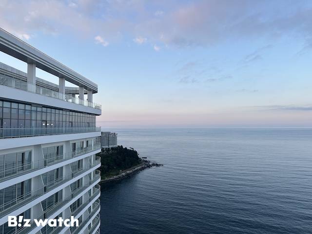 반얀그룹 카시아 속초 루프탑에서 내려다본 전경. / 사진=정혜인 기자 hij@