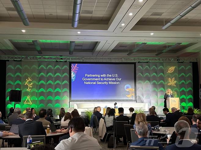 6월 3일(현지시간) 미국 샌디에이고에서 열린 '2024 바이오 인터내셔널 컨벤션' 기조 발표 현장. 2024.06.03/뉴스1ⓒ News1/김태환 기자