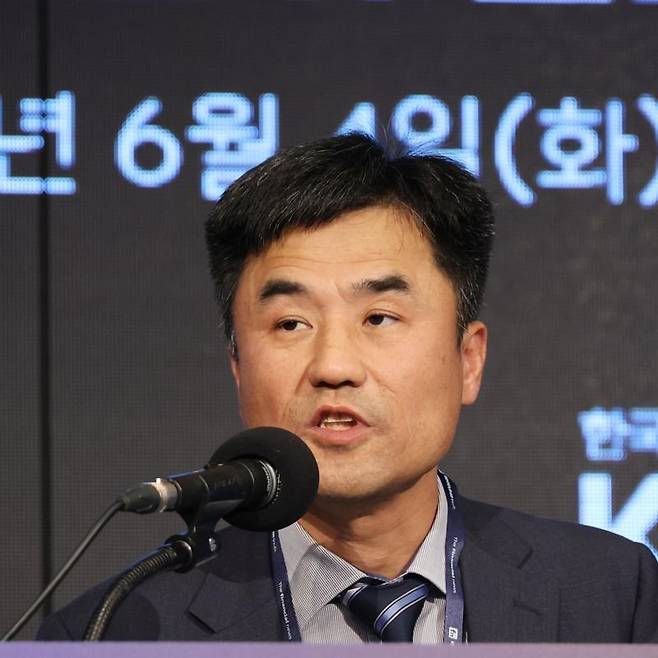 오상완 금융감독원 기업공시국 국장이 4일 파이낸셜뉴스가 토큰증권협의회와 함께 서울 영등포구 여의도 중소기업중앙회 KBIZ홀에서 개최한 토크노미코리아 2024에서 강연을 하고 있다. 사진=서동일 기자