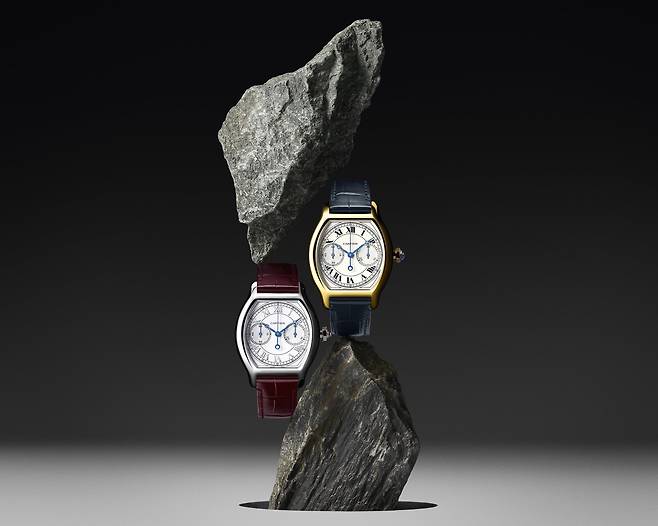 소재 별 각 200점 한정 생산하는 똑뛰 모노푸셔 크로노그래프. [사진 까르띠에]