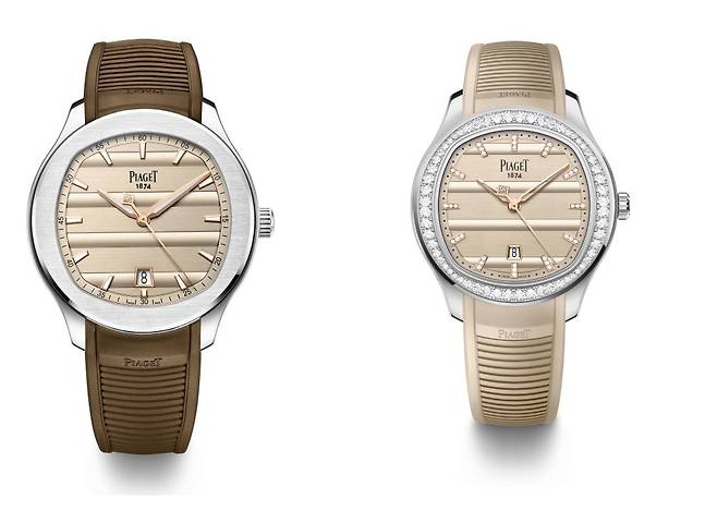 지름 42mm와 36mm로 선보이는 피아제 폴로 데이트 150주년 기념 모델. [사진 피아제]