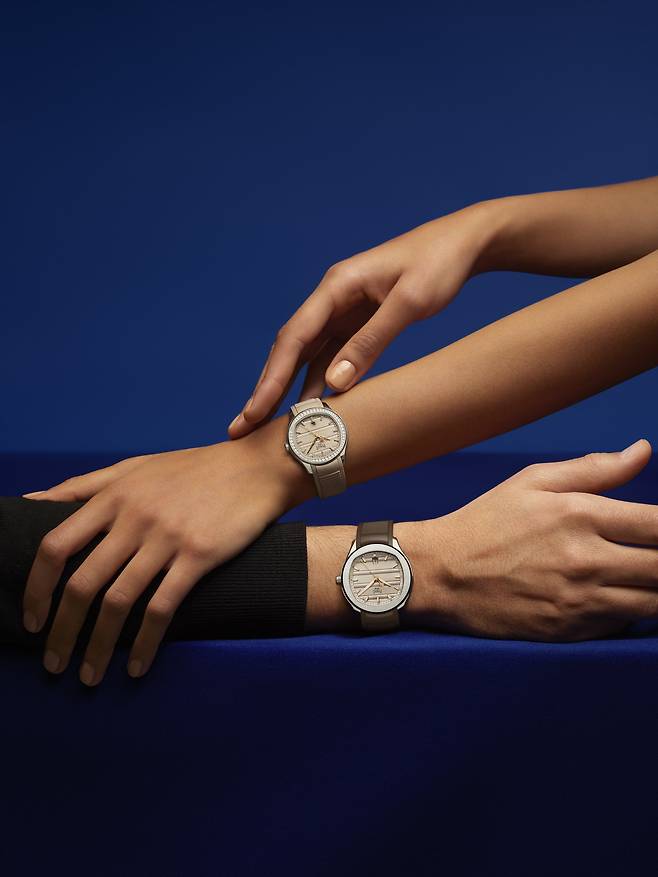 남녀 커플 워치로 제안하는 150주년 기념 모델, 피아제 폴로 데이트. [사진 피아제]