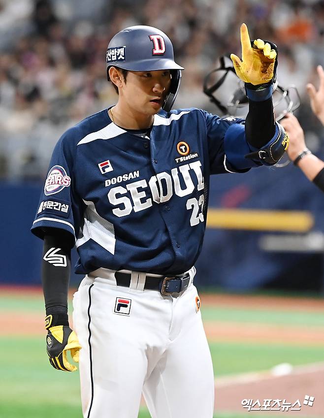 강승호는 5일 창원 NC파크에서 열린 '2024 신한 SOL Bank KBO 리그' NC와 주중 3연전 두 번째 맞대결을 앞두고 선발 명단에서 빠졌다. 엑스포츠뉴스 DB