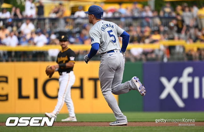 [사진] 다저스 프리먼. ⓒGettyimages(무단전재 및 재배포 금지)