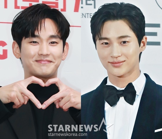 배우 김수현, 변우석 /사진=스타뉴스