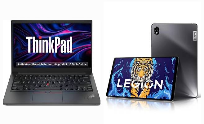 레노버의 플래그십 노트북인 '씽크패드'와 국내에서 품절대란을 일으킨 게이밍 태블릿 Legion Y700.