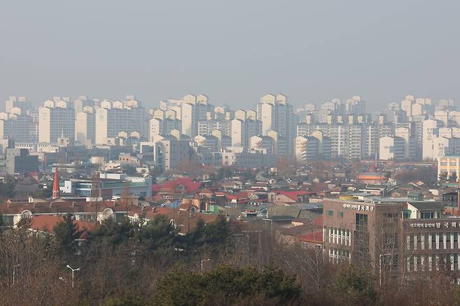 1기 새도시 경기도 고양시 일산 일대의 모습. 연합뉴스