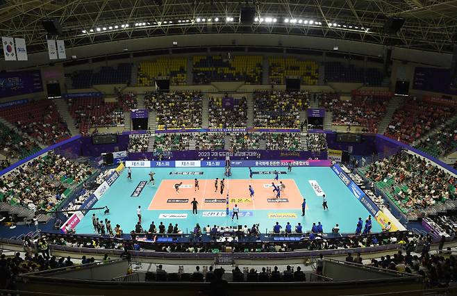 2023년 구미에서 열린 KOVO컵 남자부 결승전. KOVO 제공