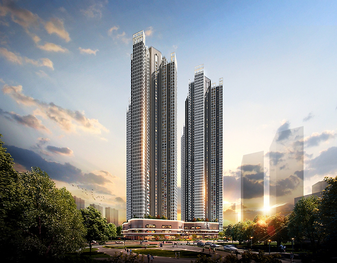 청량리 한양 수자인 그라시엘 투시도. 수자인 홈페이지 갈무리