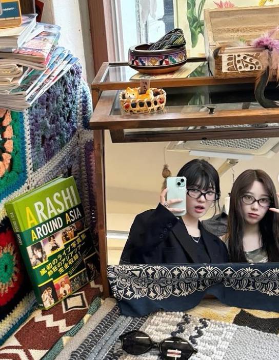 에스파 지젤·닝닝, 카리나 시구하는 동안 부산 여행? "짧았지만 사랑했다"[스타IN★]