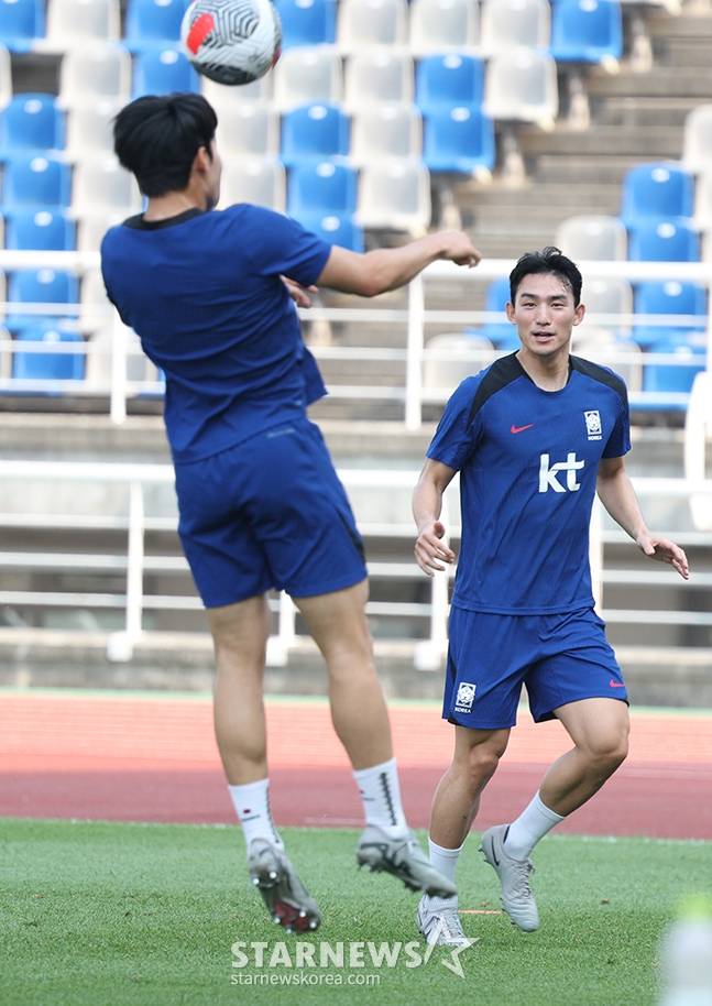 배준호(왼쪽)와 조유민. /사진=김진경 대기자