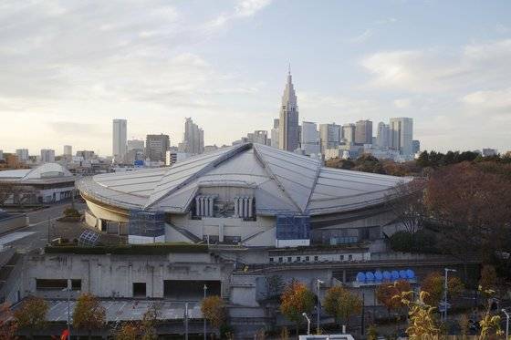 마키 후미히코가 설계한 시부야의 도쿄체육관. 도쿄 교도=연합뉴스