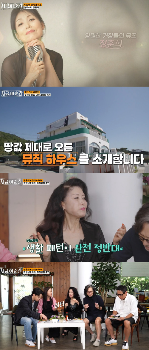 정훈희, 김태화 부부의 집이 공개됐다.사진= tvN Story ‘지금, 이 순간’ 방송캡처