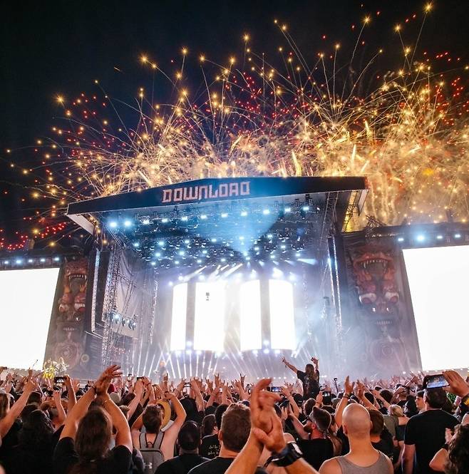 영국 최대 록 페스티벌인 다운로드 페스티벌(Download festival) 공식 소셜미디어(SNS) 게시물 갈무리. 2024.06.13/