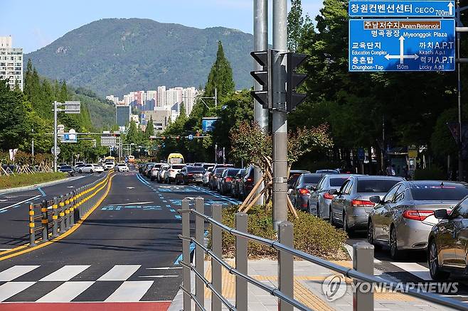 창원 원이대로 S-BRT 개통 [연합뉴스 자료사진]