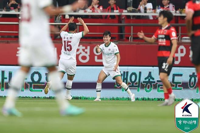 [서울=뉴시스] 프로축구 K리그1 대전하나시티즌 강윤성. (사진=한국프로축구연맹 제공) *재판매 및 DB 금지