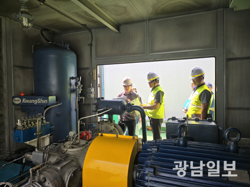 ㈜해양에너지는 광주시의 여름철 자연재난 대비 합동 대책점검에 발맞춰 최근 풍수해 대비 도시가스시설 합동점검을 실시했다.