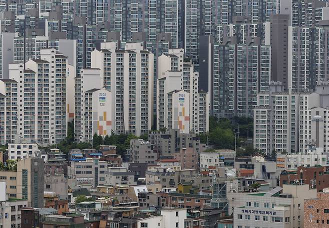 서울 한 아파트 단지 모습.[연합]
