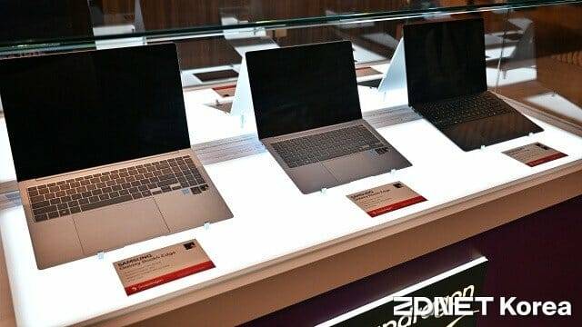 컴퓨텍스 2024 기간 중 퀄컴 데모 부스에 전시된 스냅드래곤 X 엘리트/플러스 탑재 PC. (사진=지디넷코리아)