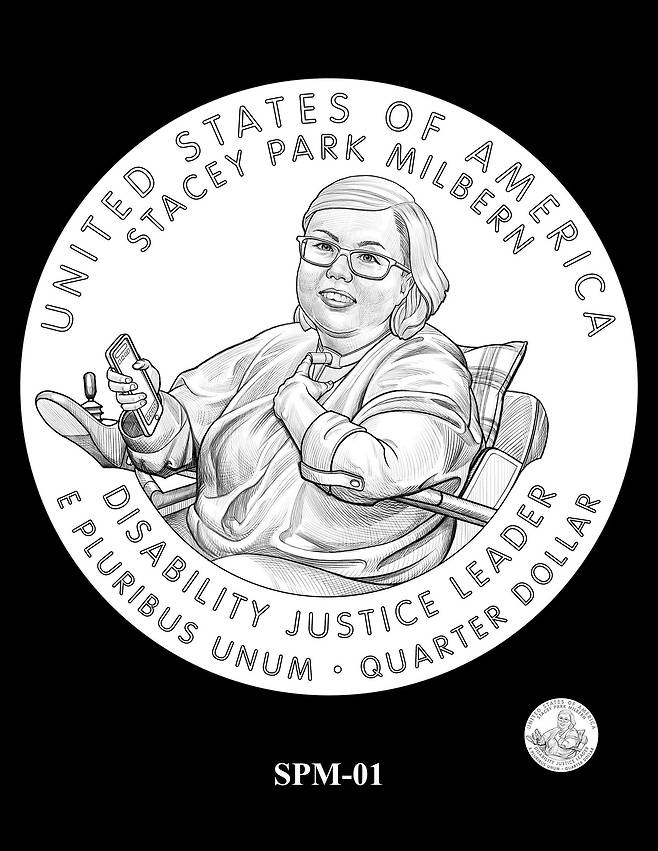 내년 발행될예정인 25센트 동전의 시안./미 연방 조폐국