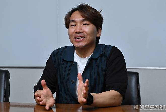 한화오션 특수선기본설계팀 홍성대 책임엔지니어가 14일 오후 서울 중구 한화오션 서울사무소에서 헤럴드경제와 인터뷰를 하고 있다. 임세준 기자