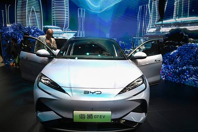 비야디(BYD)07 EV 모델의 모습. / AFP 연합뉴스