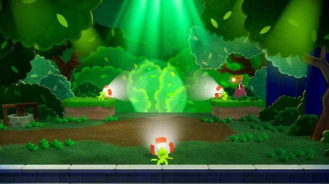 무대 느낌을 주는 배경 그래픽