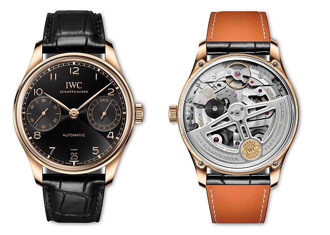 옵시디언 다이얼 컬러로 만든 포르투기저 오토매틱 워치. [사진 IWC 샤프하우젠]