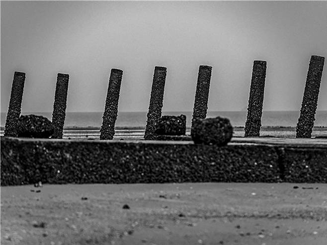 백령도 상륙 방지 장애물/ 사진가 박종우