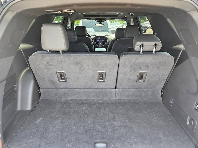 쉐보레 트래버스 기본 적재 공간. /권유정 기자