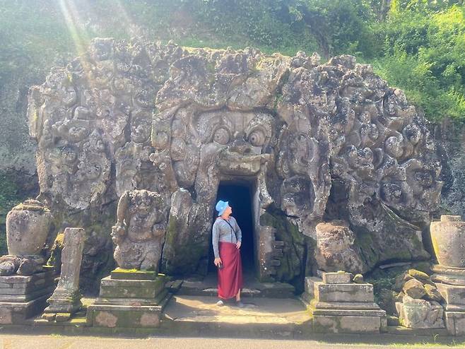 발리 고아 가자 사원에 있는 동굴 입구. 이환주 기자.