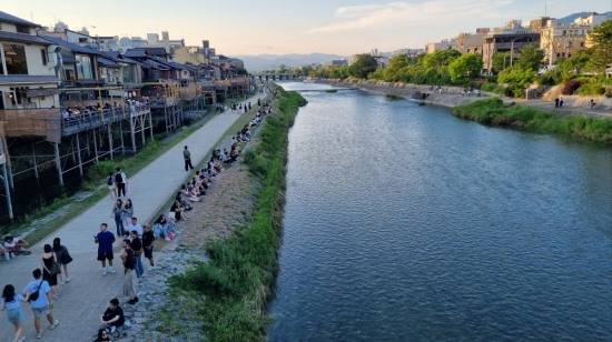 교토의 숨결 '가모가와 강' 모습.[사진=김병진 기자]