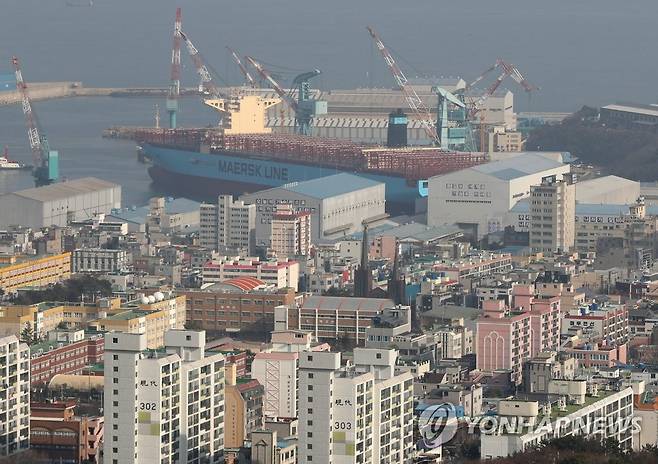 '조선업 도시' 울산 동구 [연합뉴스 자료사진]