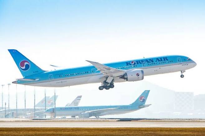 대한항공 B787-9. 대한항공&nbsp;