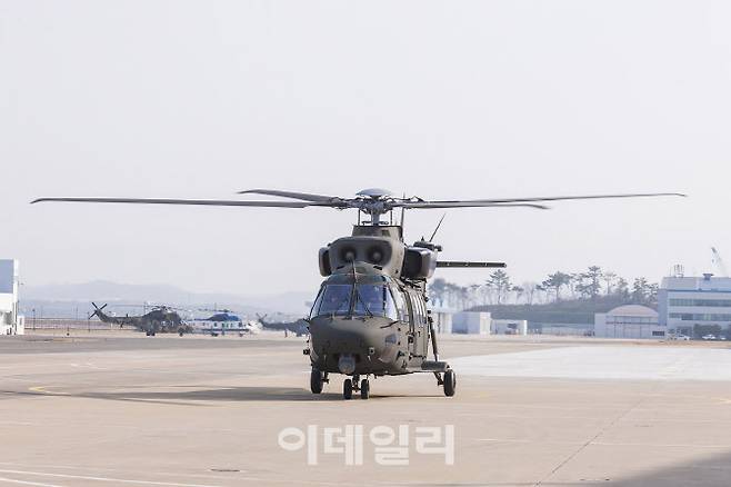 육군 기동헬기 수리온이 시험비행을 하고 있다. (사진=KAI)