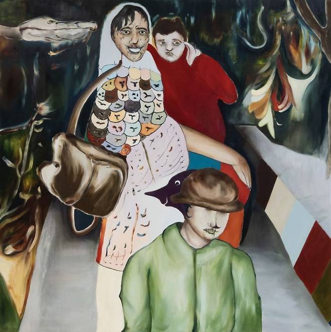 Mother and Siblings, 2024, oil on canvas, 162x162cm [사진제공 = 갤러리밈]