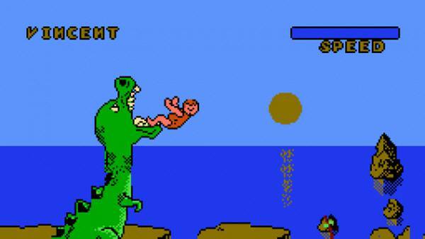 장대 높이 뛰기.. 공룡을 뛰어넘지 못하면 이렇게 먹히게 된다....