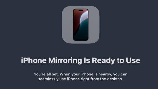 아이폰 미러링 기능 (사진=나인투파이브맥)